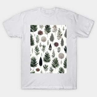 Chromatic Botanic Abstraction #42 T-Shirt